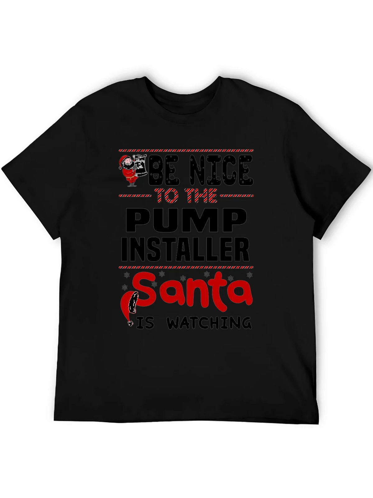 Funny Santa Pump Installer T-Shirt product image 8