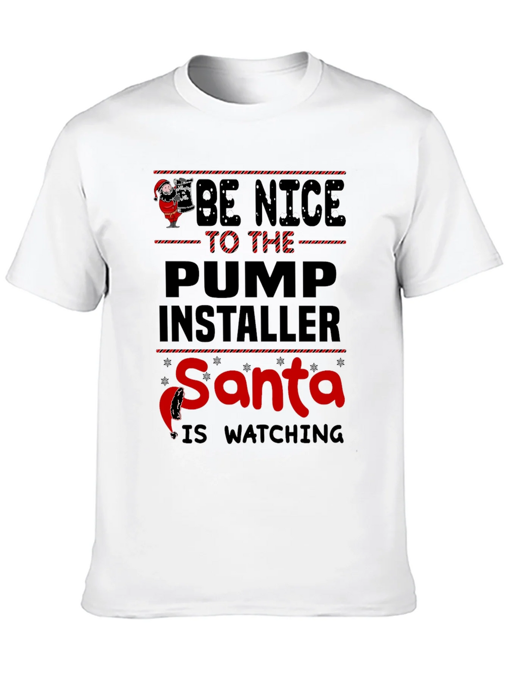 Funny Santa Pump Installer T-Shirt product image 12