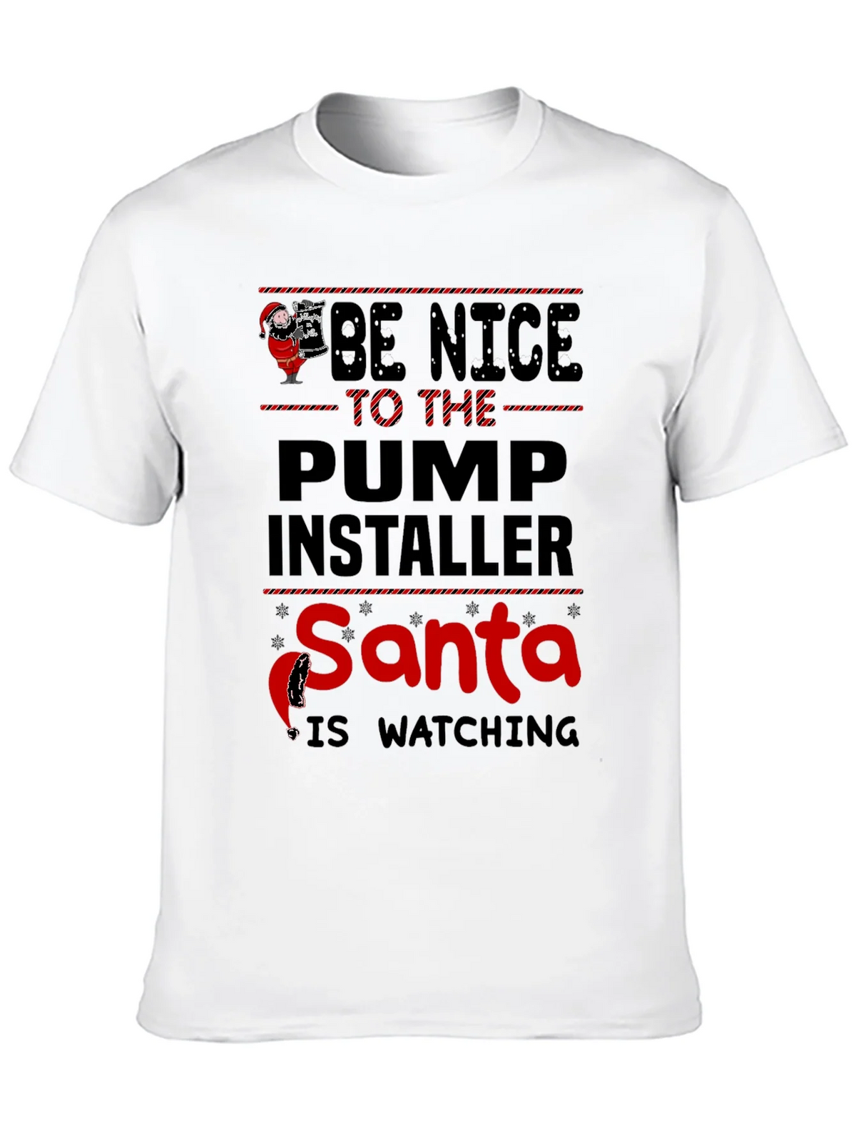 Funny Santa Pump Installer T-Shirt product image 12