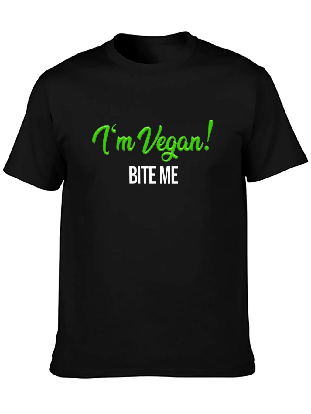 Vegan Bite Me T-Shirt - Black Tee product image 6