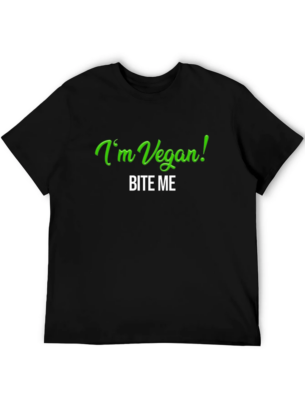 Vegan Bite Me T-Shirt - Black Tee product image 8