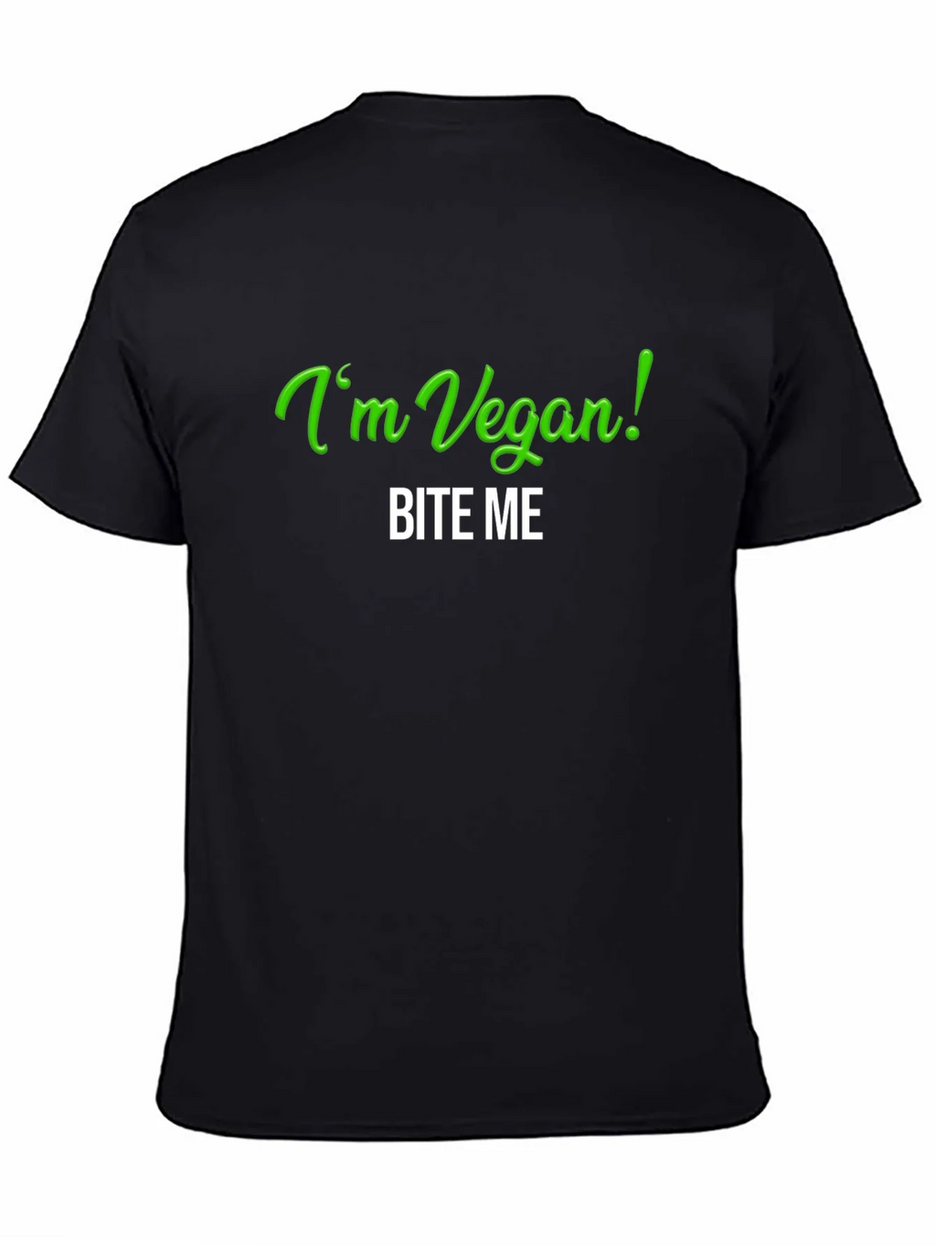 Vegan Bite Me T-Shirt - Black Tee product image 7