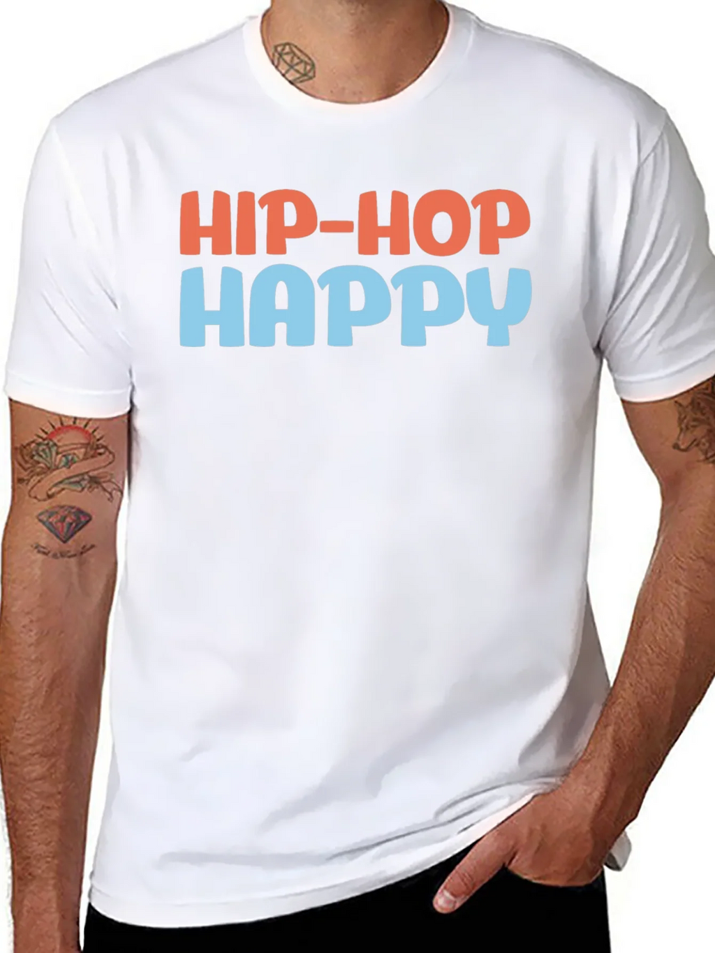 Hip-Hop Happy Graphic Tee - Unisex product image 10