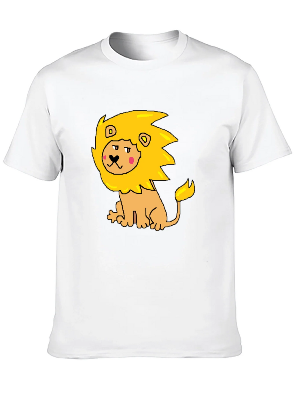 Cartoon Lion Graphic Tee - Mens Black T-Shirt product image 12