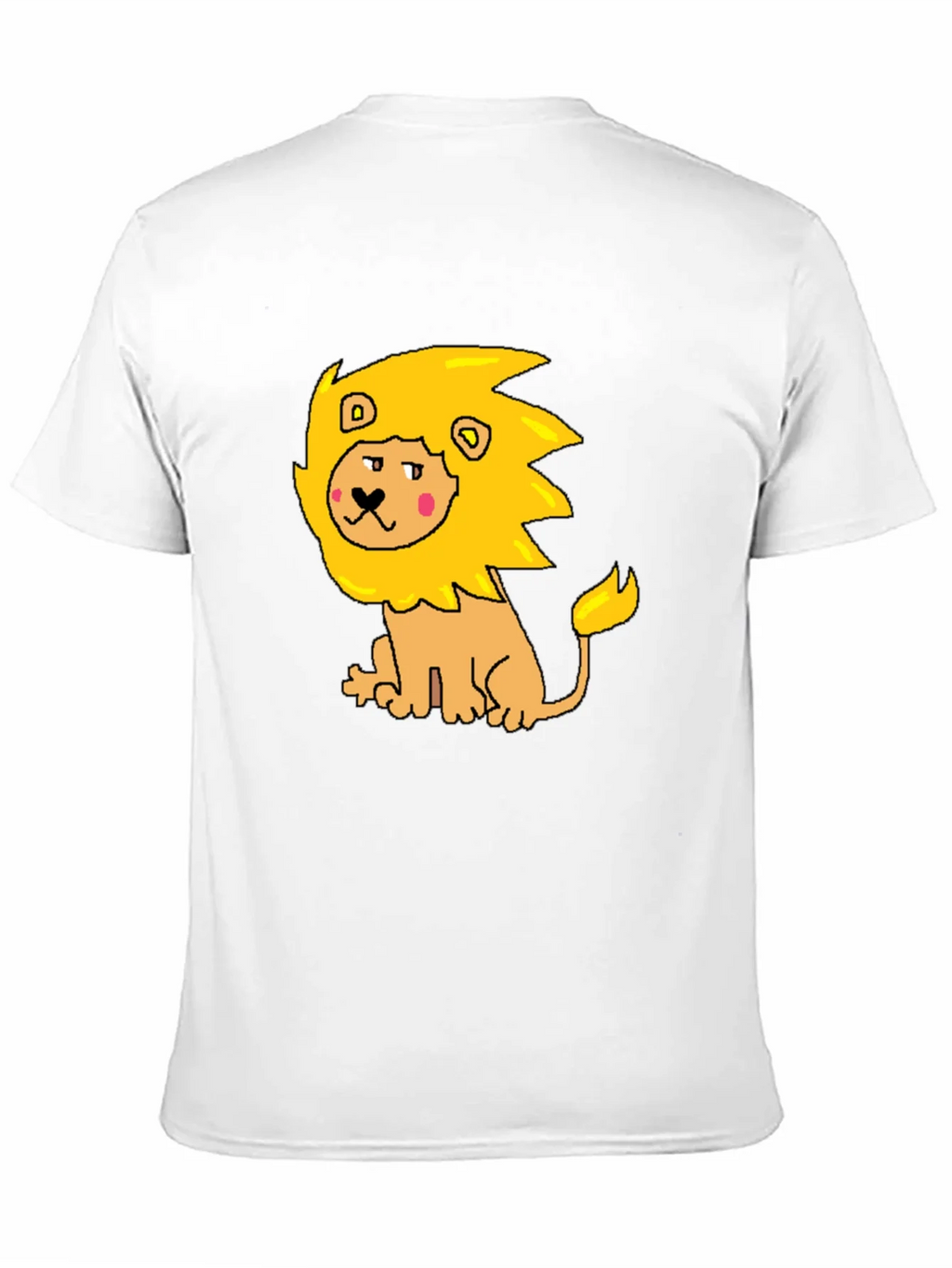 Cartoon Lion Graphic Tee - Mens Black T-Shirt product image 2