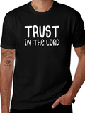 Trust in the Lord Black Graphic T-Shirt product image 1