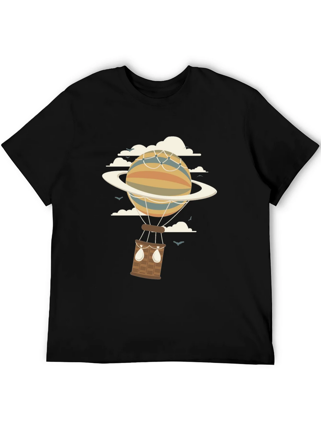 Retro Planet Hot Air Balloon Graphic T-Shirt product image 8
