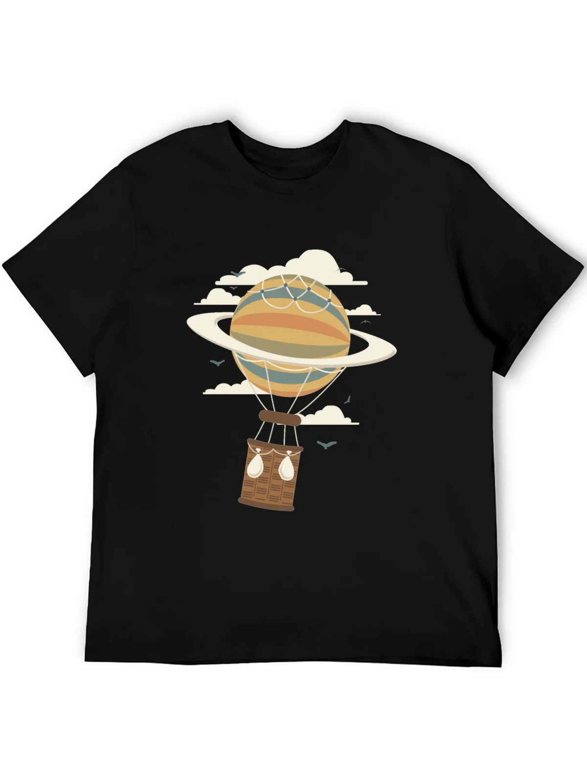 Retro Planet Hot Air Balloon Graphic T-Shirt product image 8