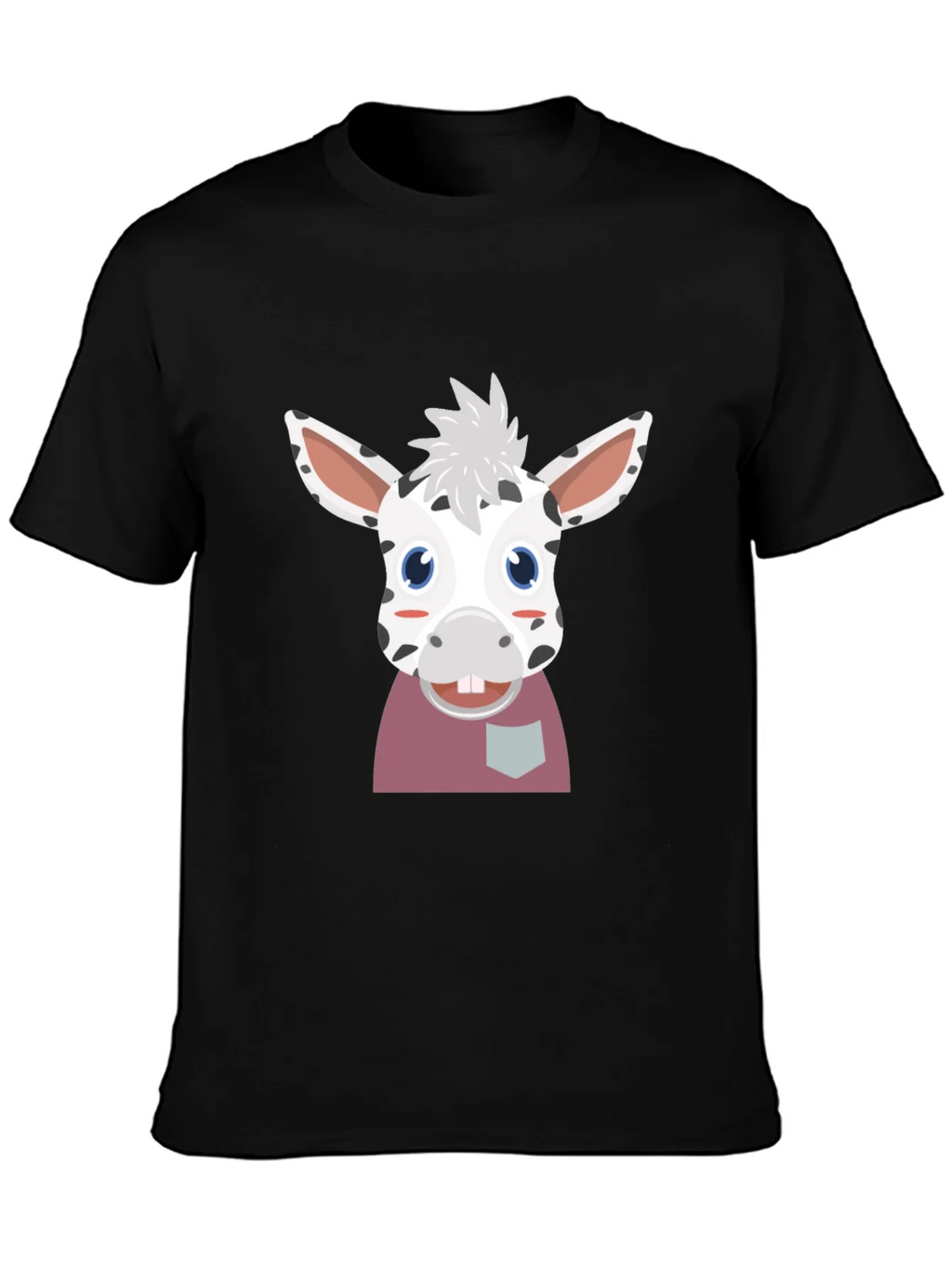 Cute Cartoon Animal Graphic Tee - Black product image 3