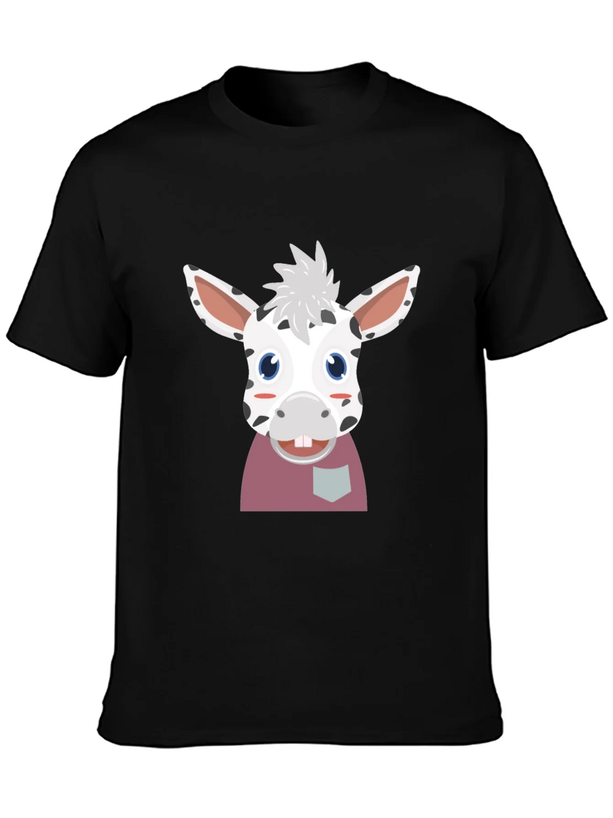 Cute Cartoon Animal Graphic Tee - Black product image 3