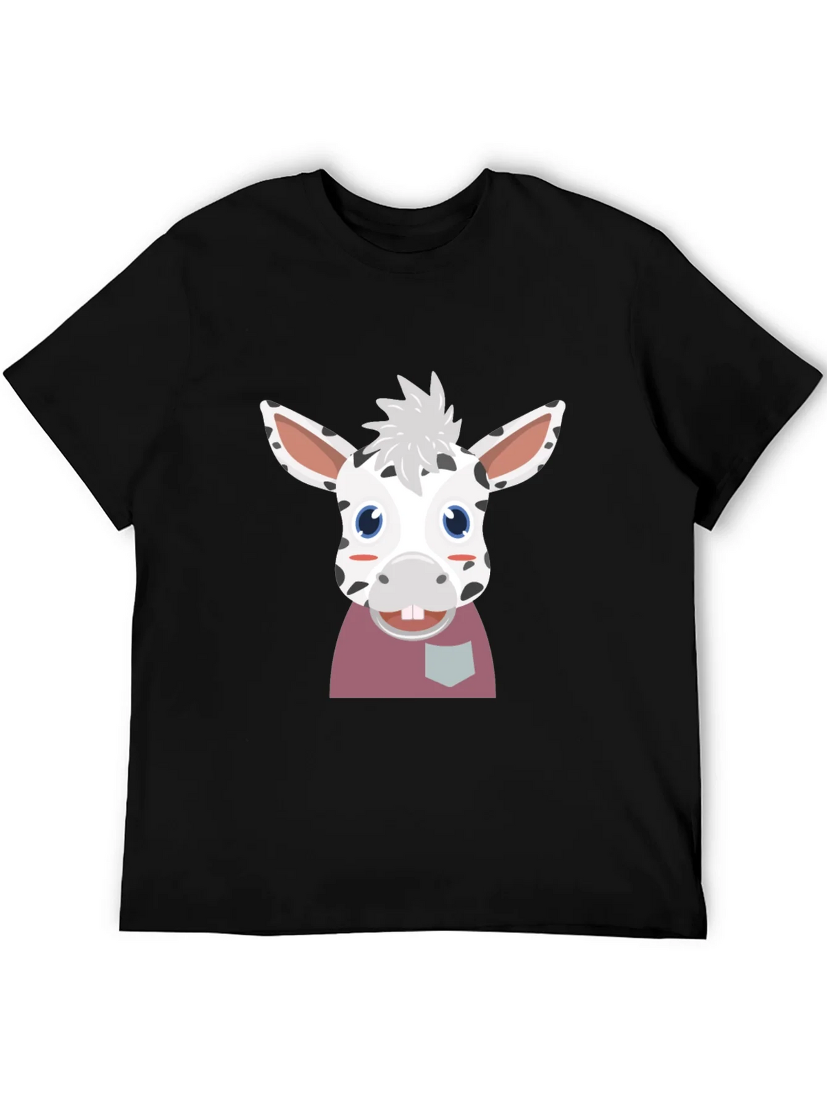 Cute Cartoon Animal Graphic Tee - Black product image 5