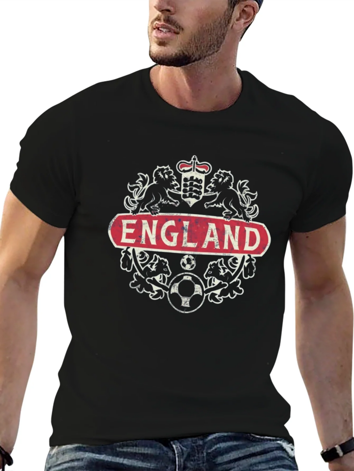 England Crest Soccer T-Shirt - Black product image 8