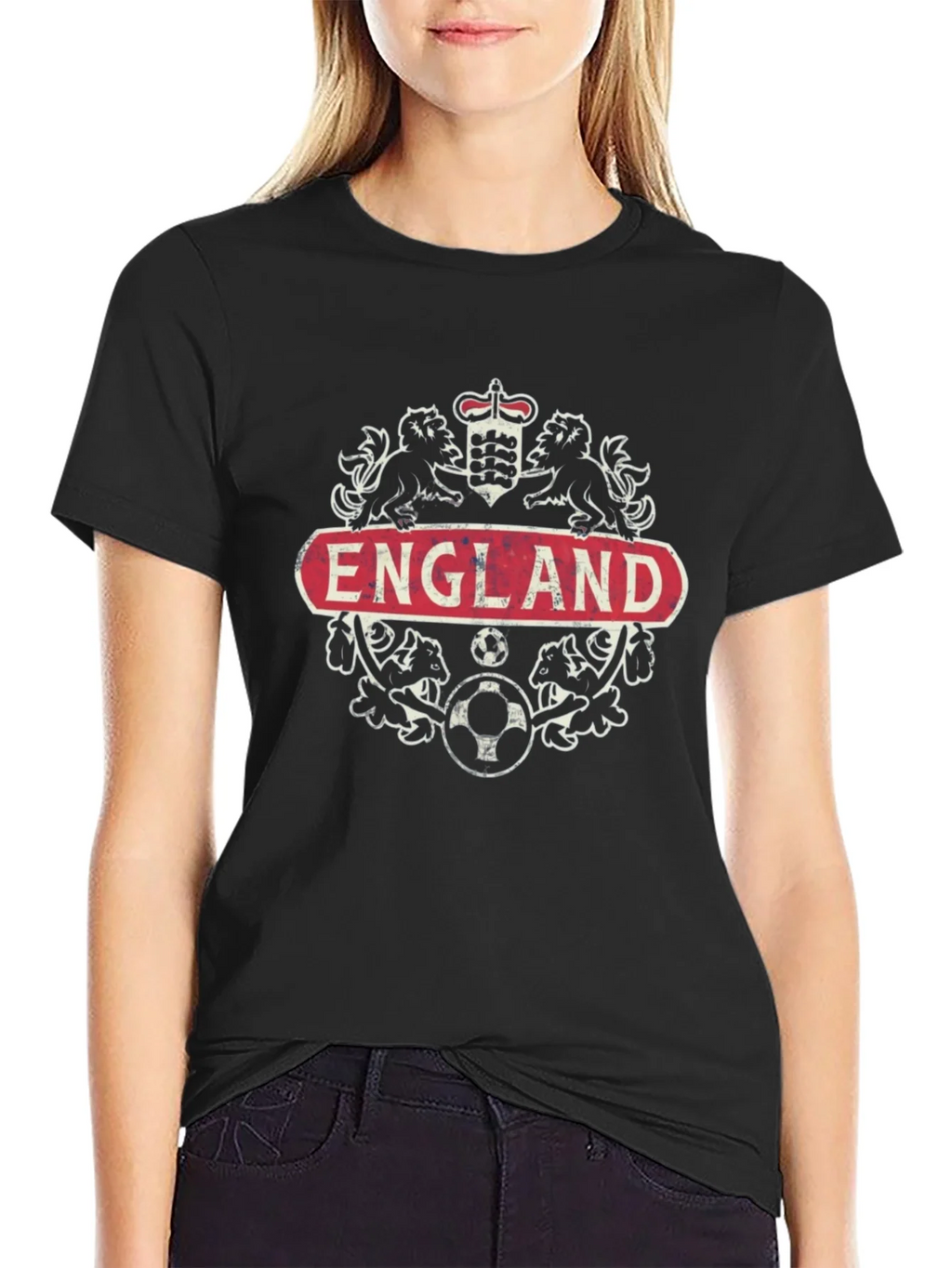 England Crest Soccer T-Shirt - Black product image 5