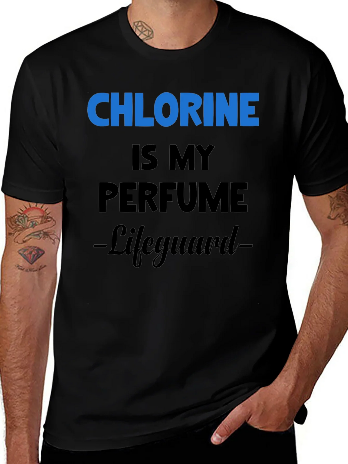 Chlorine is My Perfume Lifeguard T-Shirt product image 1
