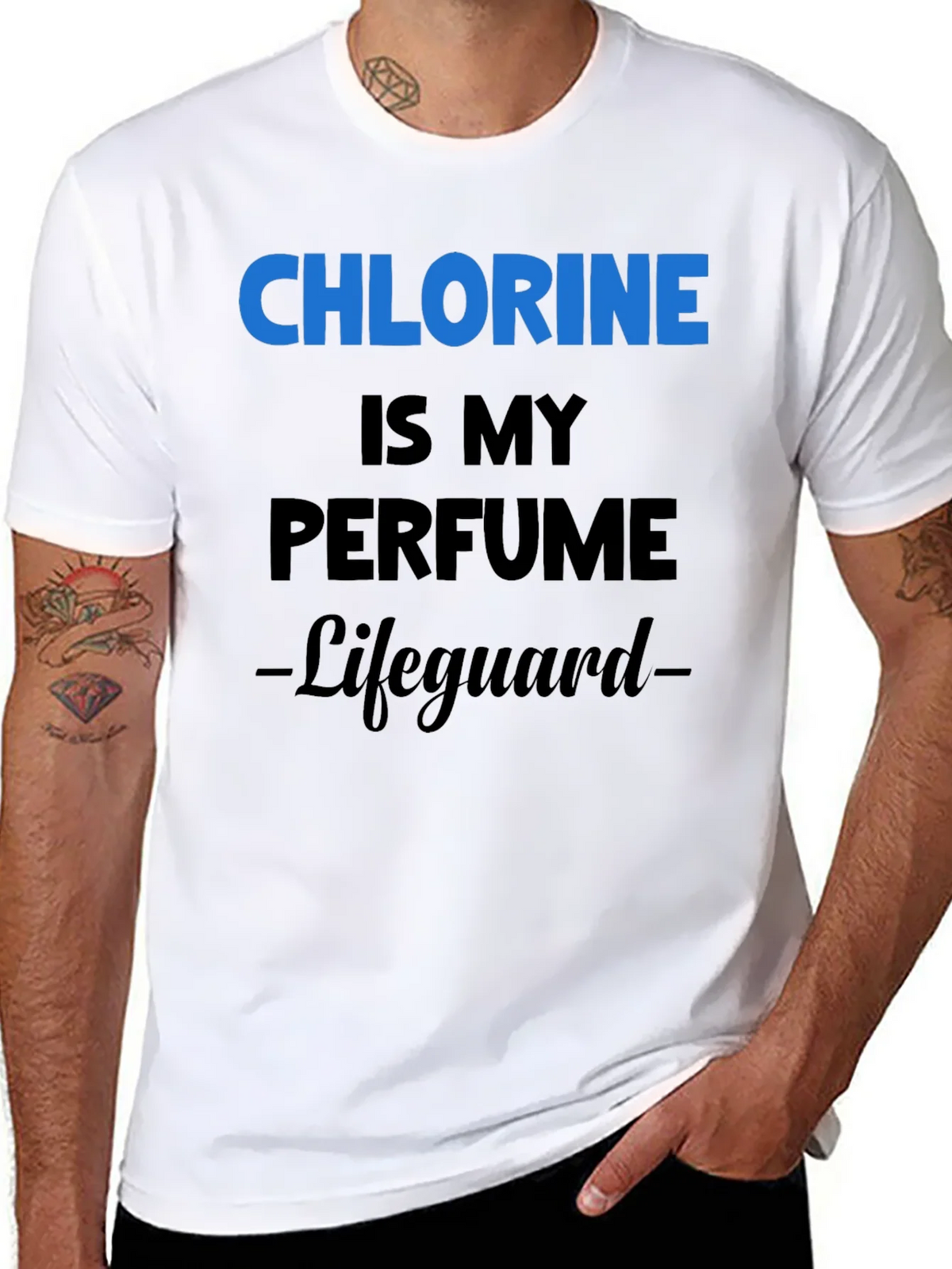 Chlorine is My Perfume Lifeguard T-Shirt product image 10