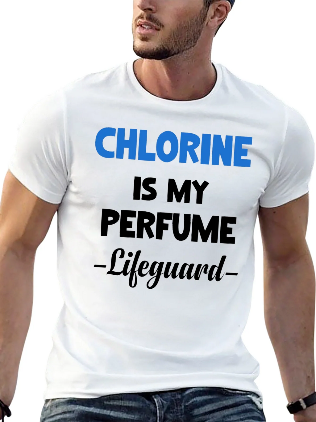Chlorine is My Perfume Lifeguard T-Shirt product image 4