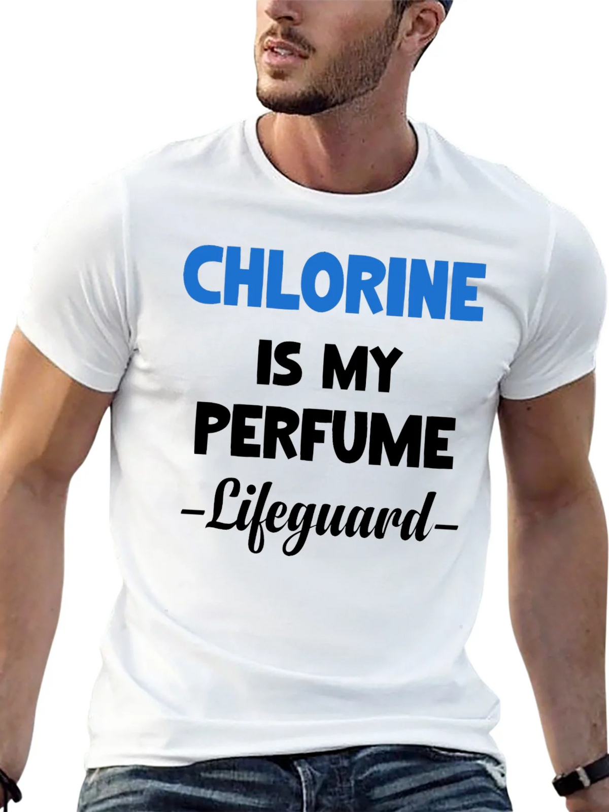 Chlorine is My Perfume Lifeguard T-Shirt product image 4