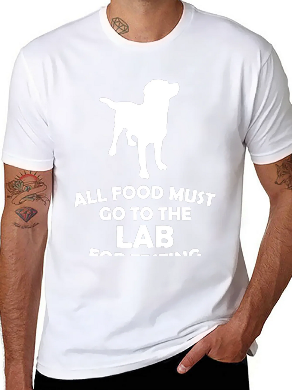 Funny Lab T-Shirt - All Food Must Go to the product image 10