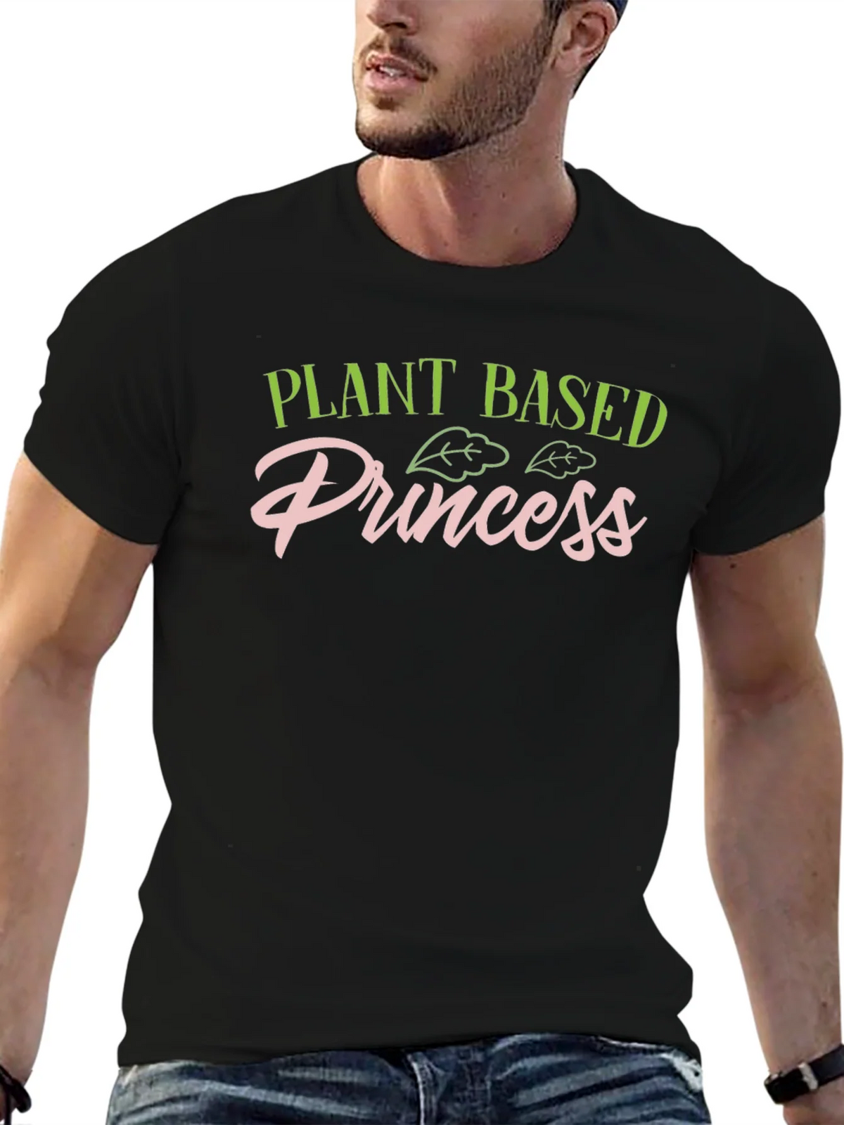 Plant Based Princess Black T-Shirt product image 9