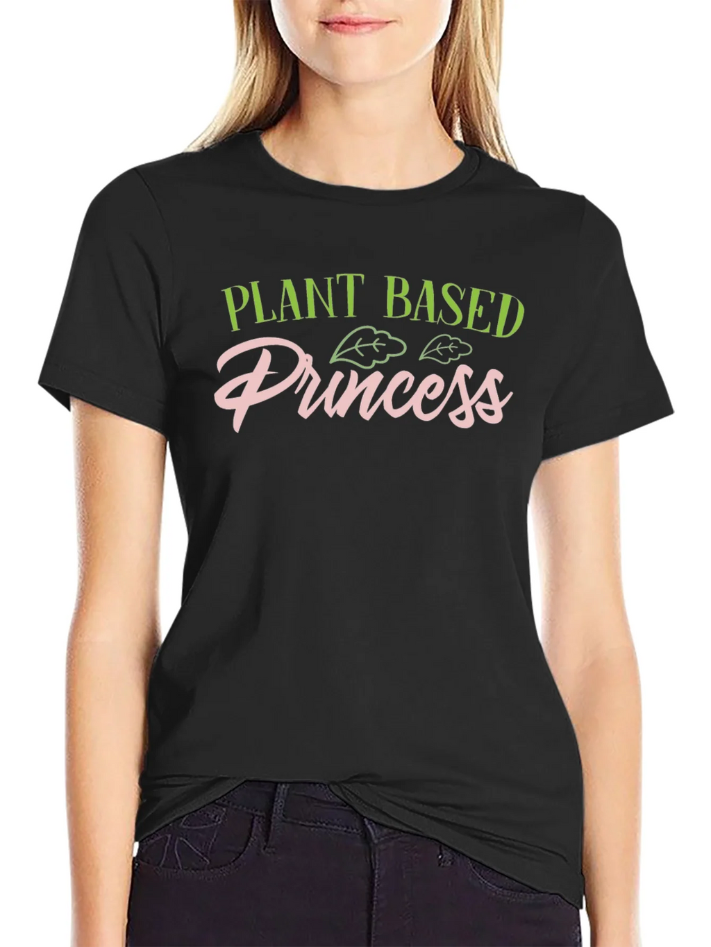 Plant Based Princess Black T-Shirt product image 5