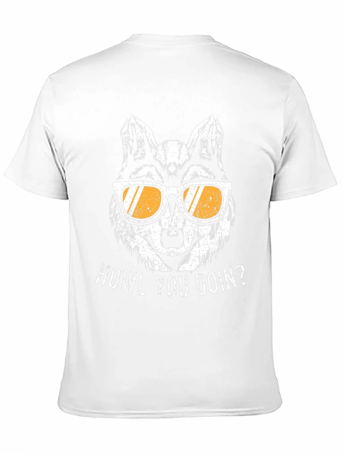 Howl You Doin Wolf Graphic Tee - Mens Black T-Shirt product image 2