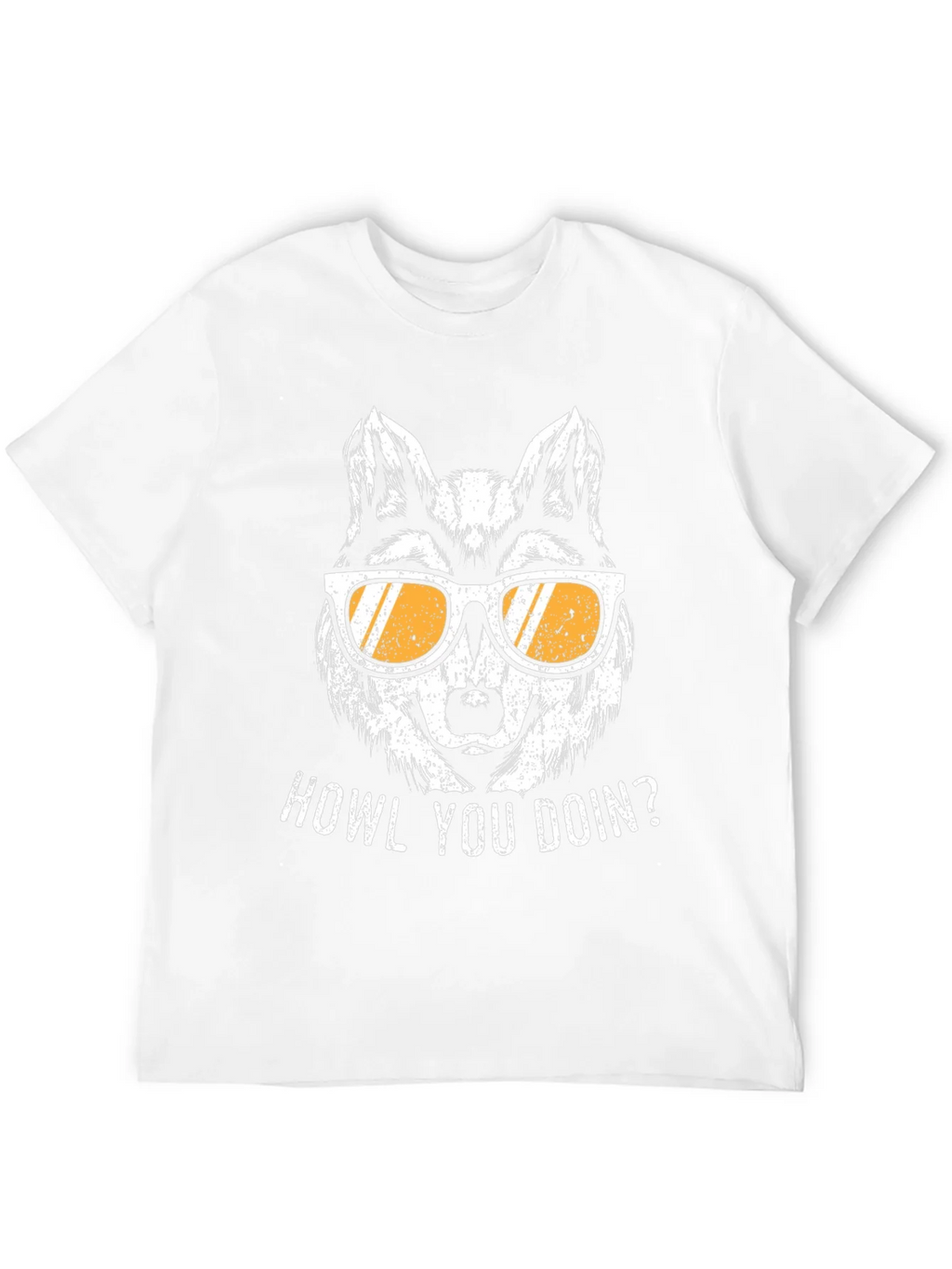 Howl You Doin Wolf Graphic Tee - Mens Black T-Shirt product image 3