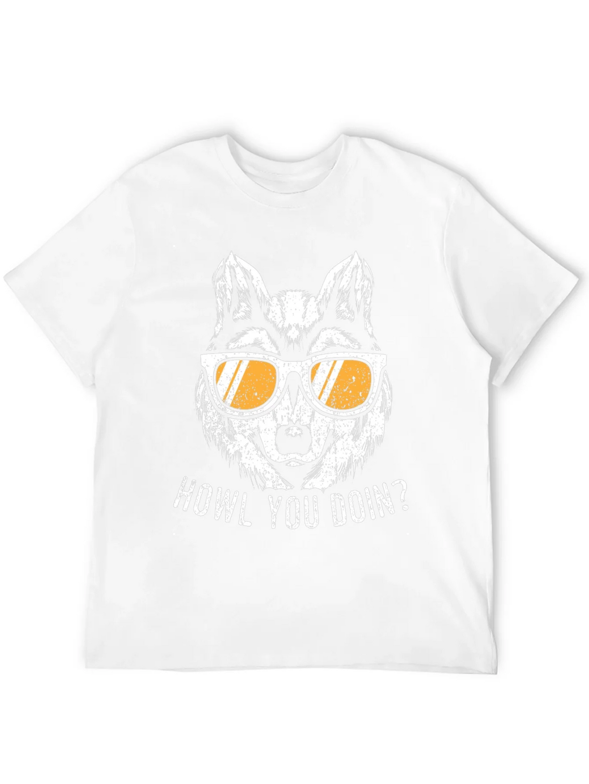 Howl You Doin Wolf Graphic Tee - Mens Black T-Shirt product image 3