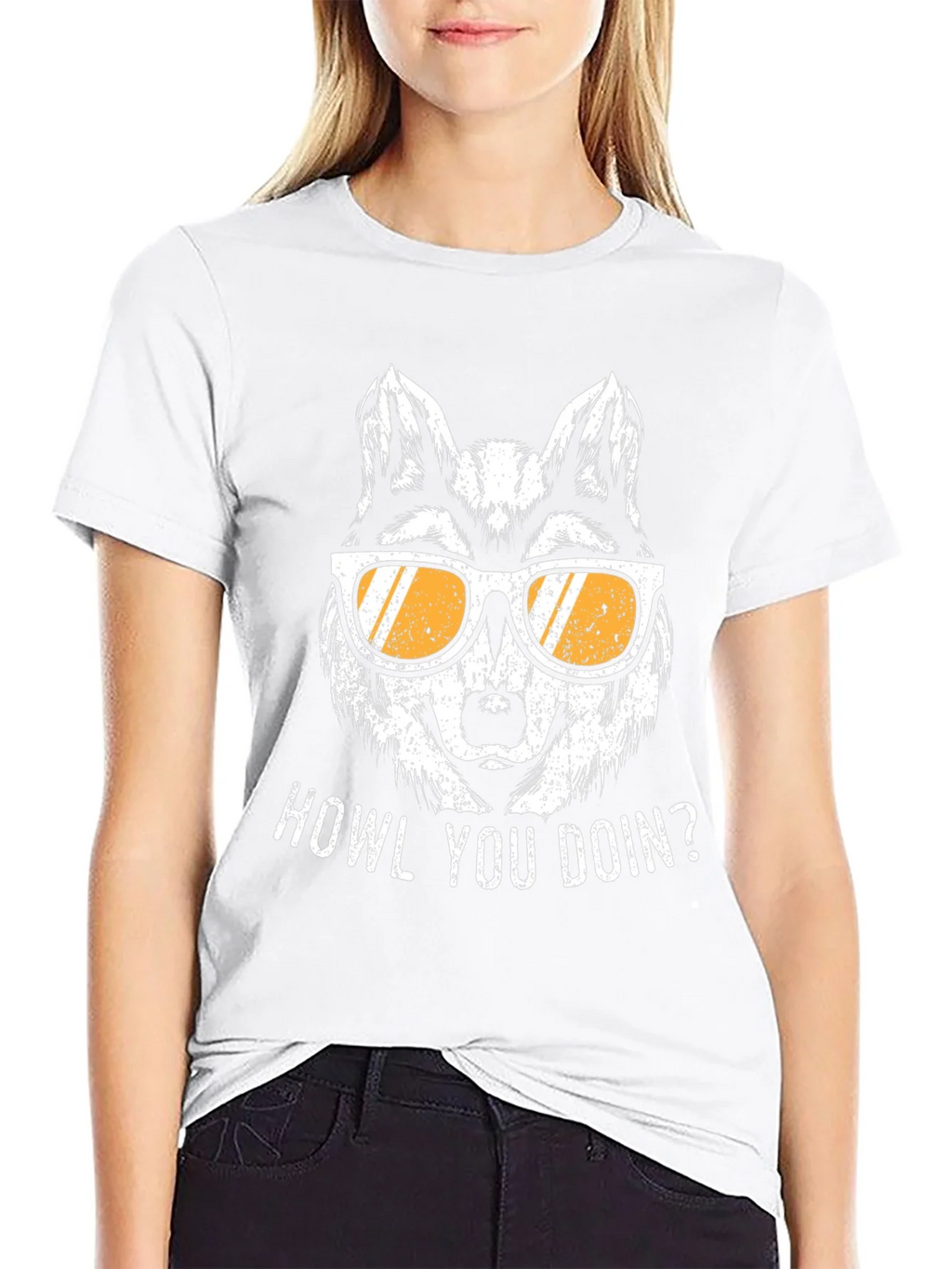 Howl You Doin Wolf Graphic Tee - Mens Black T-Shirt product image 11