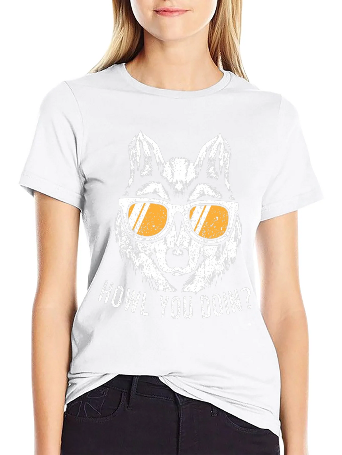 Howl You Doin Wolf Graphic Tee - Mens Black T-Shirt product image 11