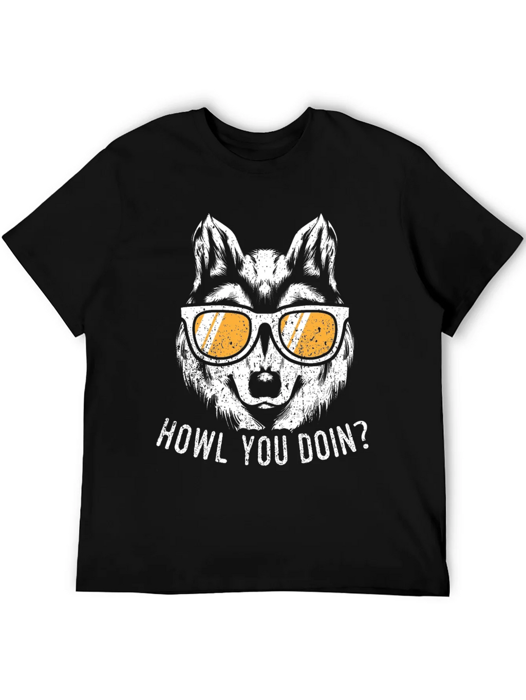Howl You Doin Wolf Graphic Tee - Mens Black T-Shirt product image 8