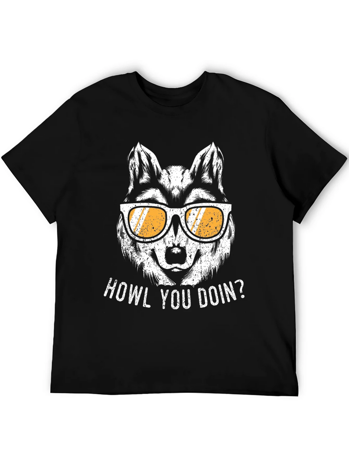Howl You Doin Wolf Graphic Tee - Mens Black T-Shirt product image 8