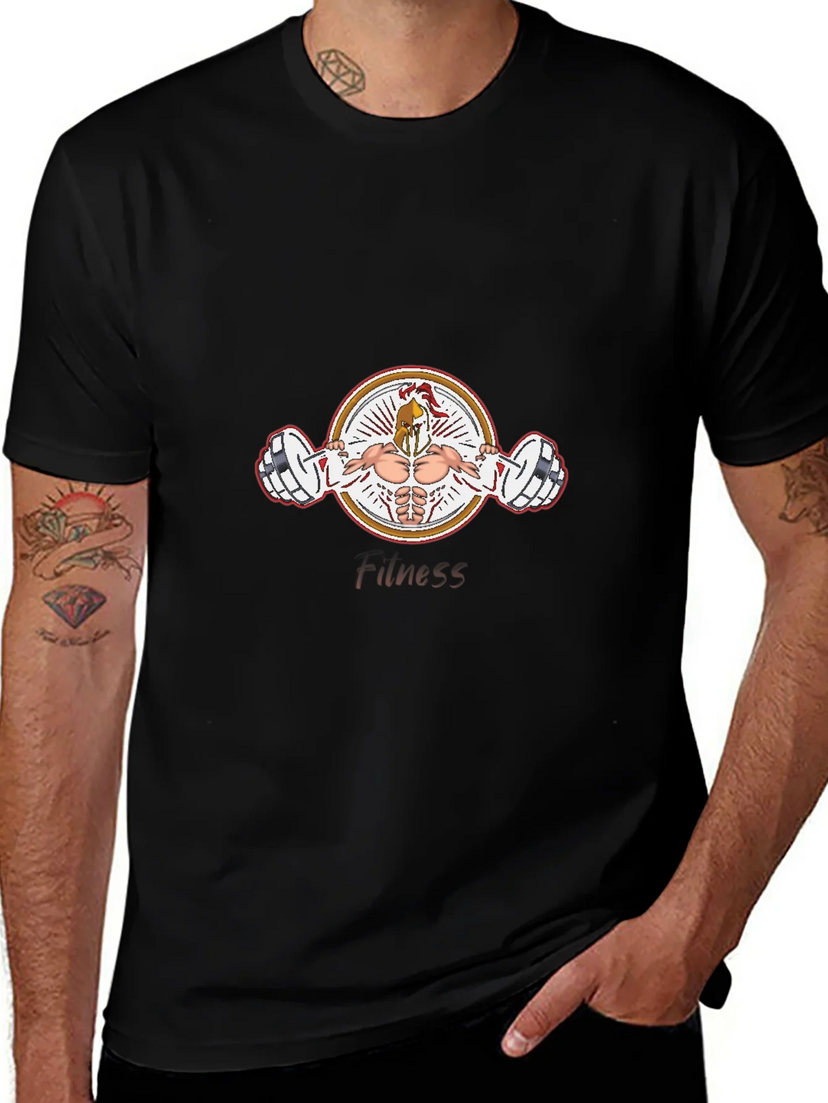 Fitness Gladiator Black T-Shirt product image 1