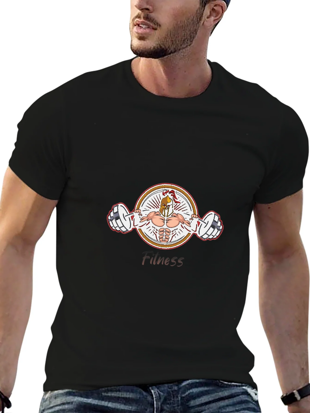 Fitness Gladiator Black T-Shirt product image 9
