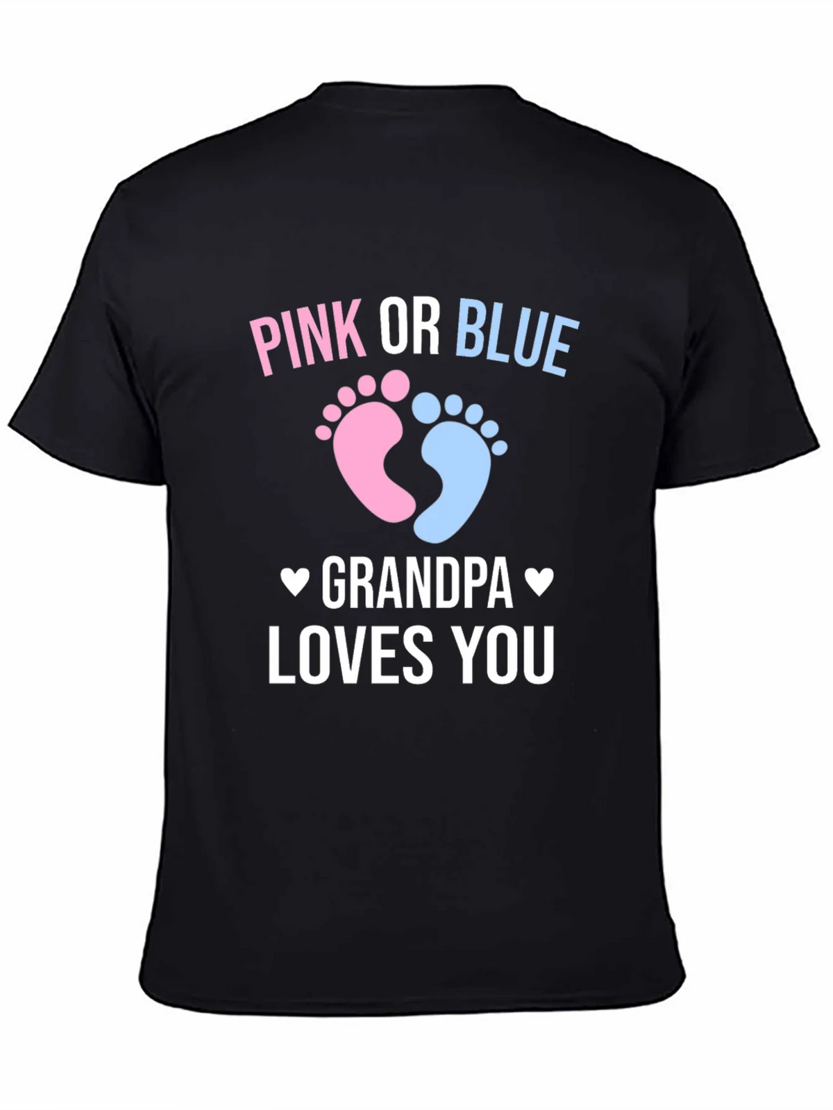 Pink or Blue Grandpa Loves You Gender Reveal T-Shirt product image 7