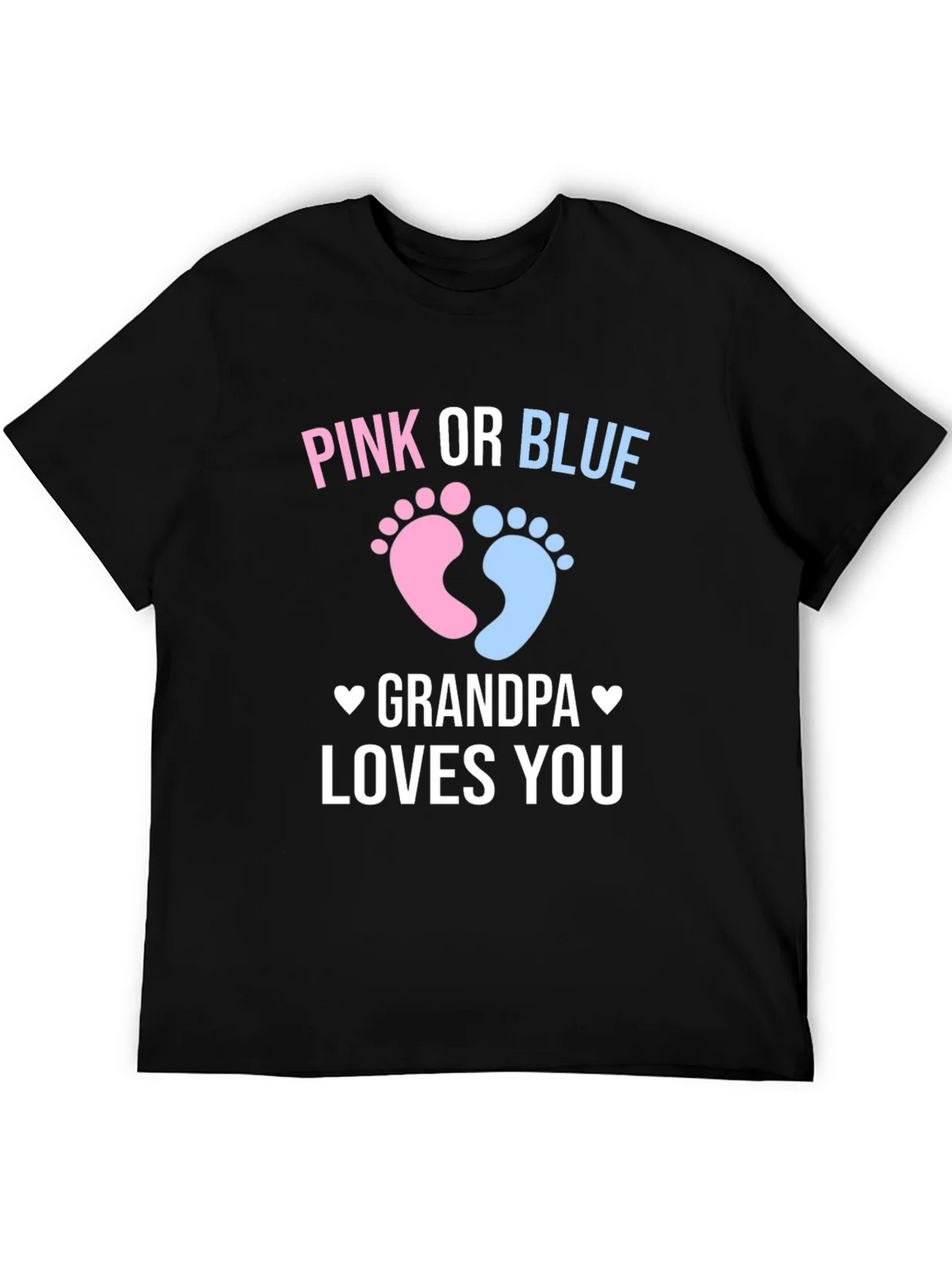 Pink or Blue Grandpa Loves You Gender Reveal T-Shirt product image 8