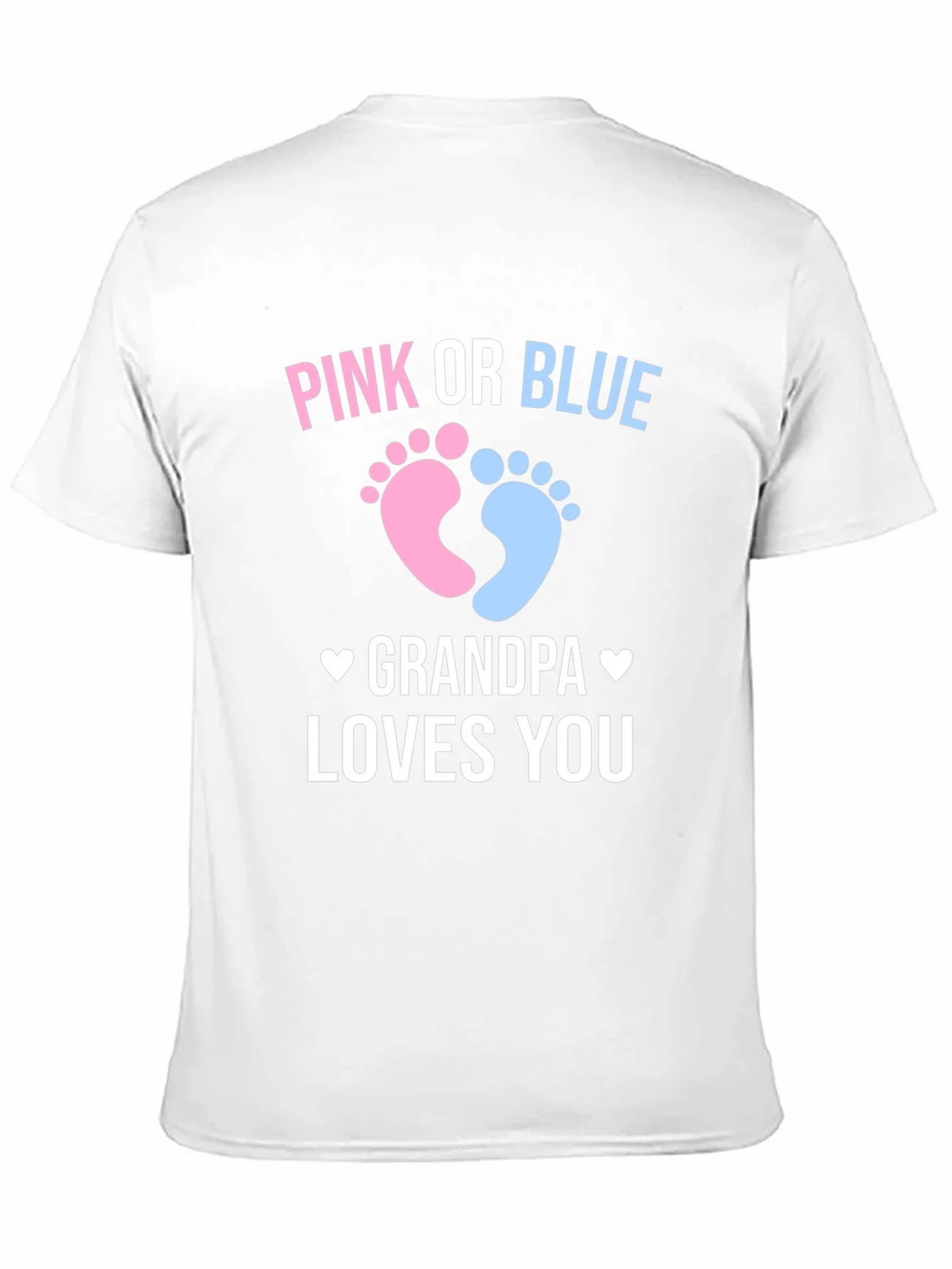 Pink or Blue Grandpa Loves You Gender Reveal T-Shirt product image 2