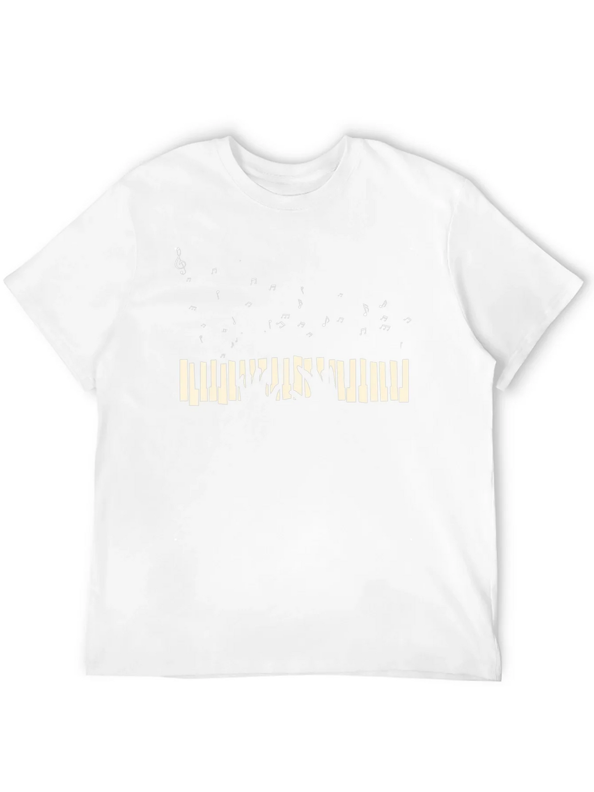 Musical Piano T-Shirt - Black product image 3