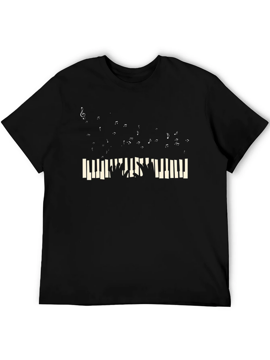 Musical Piano T-Shirt - Black product image 8
