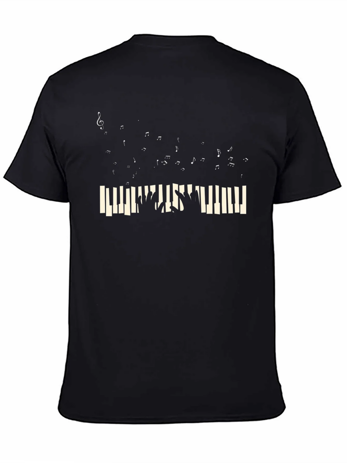 Musical Piano T-Shirt - Black product image 7