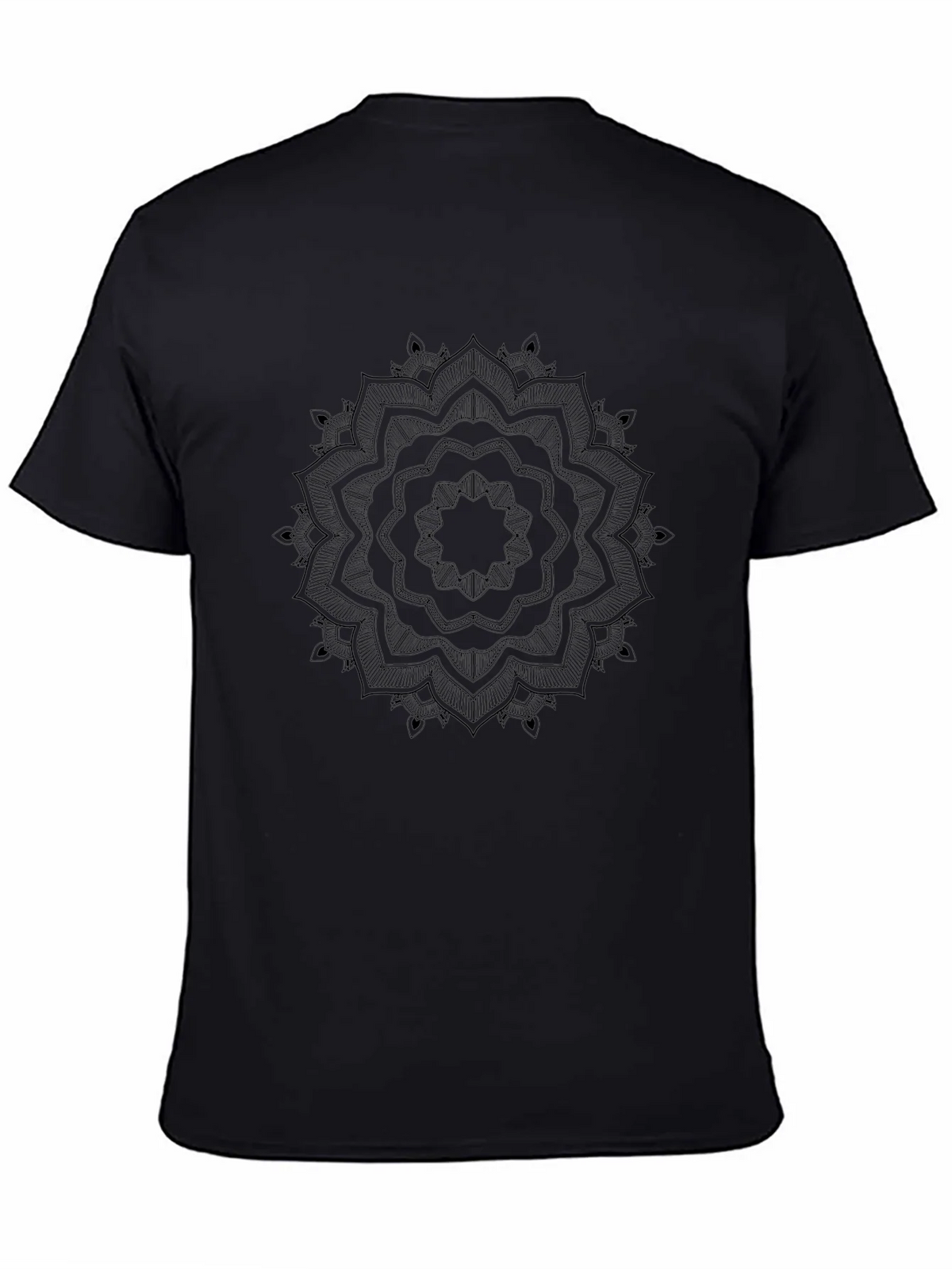 Black Mandala Graphic T-Shirt product image 7