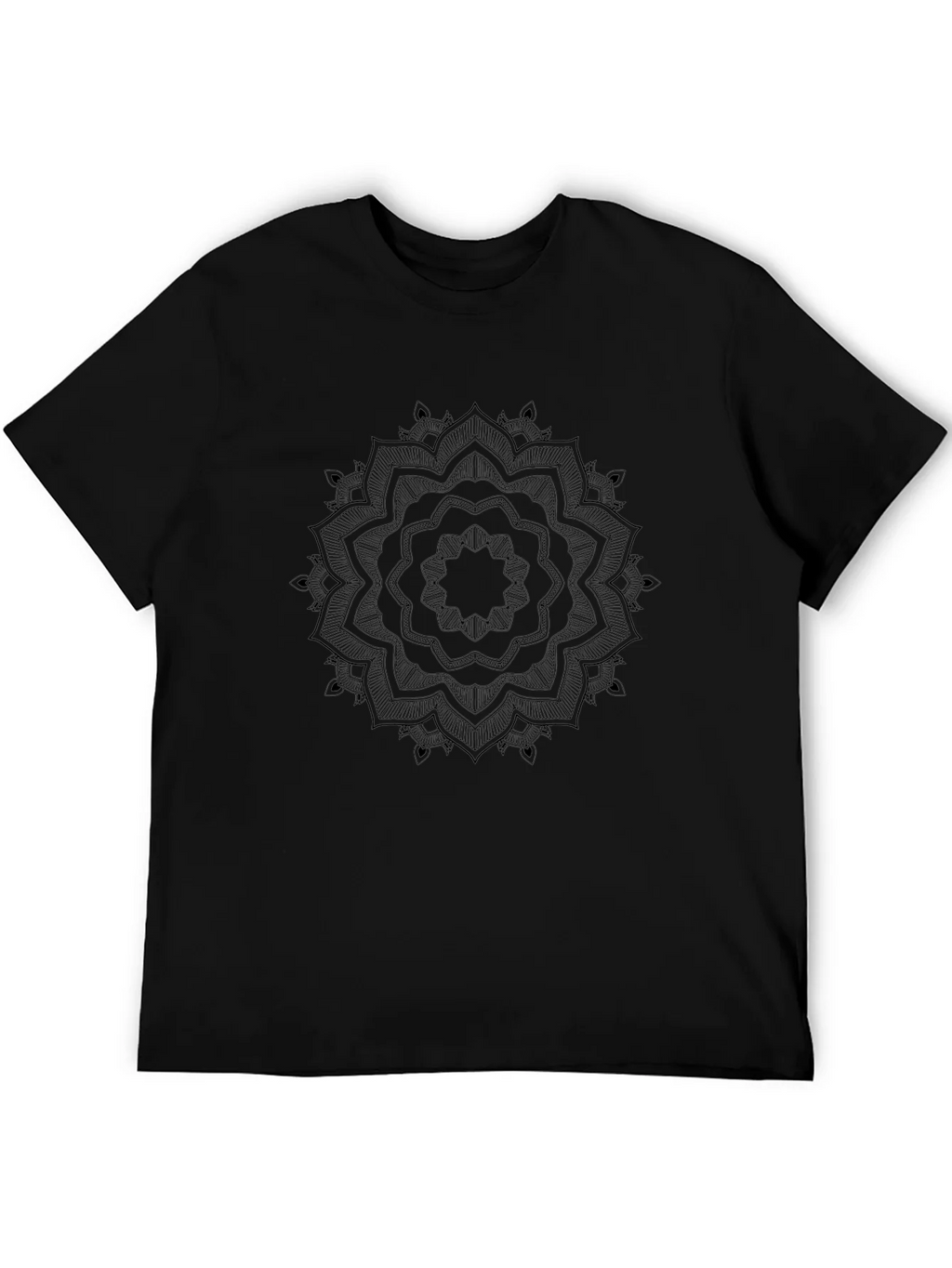 Black Mandala Graphic T-Shirt product image 8