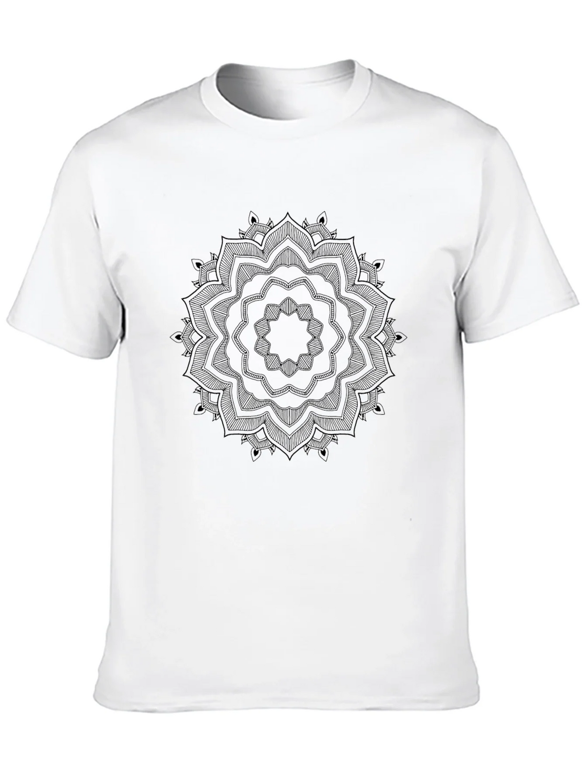 Black Mandala Graphic T-Shirt product image 12