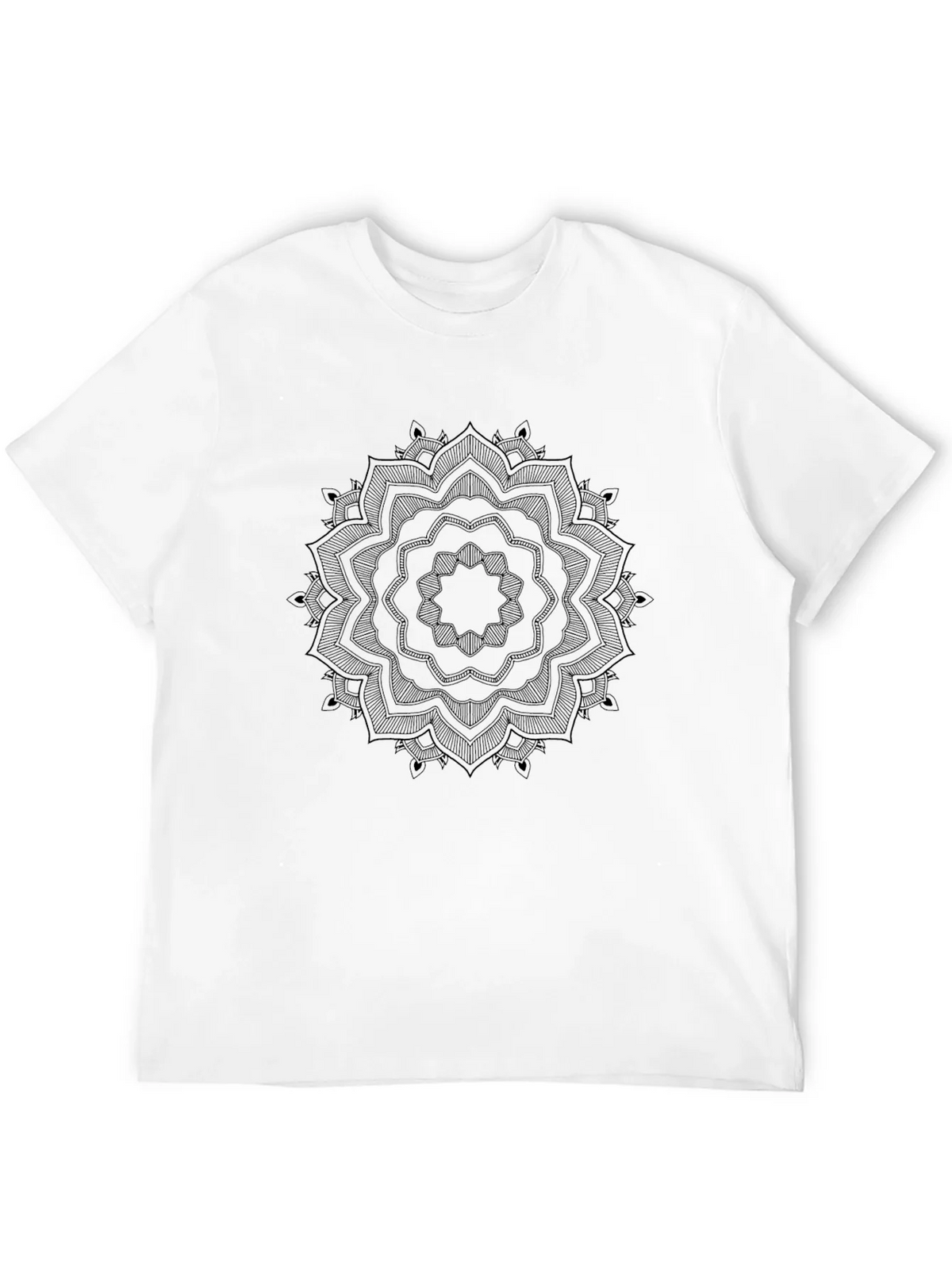Black Mandala Graphic T-Shirt product image 3