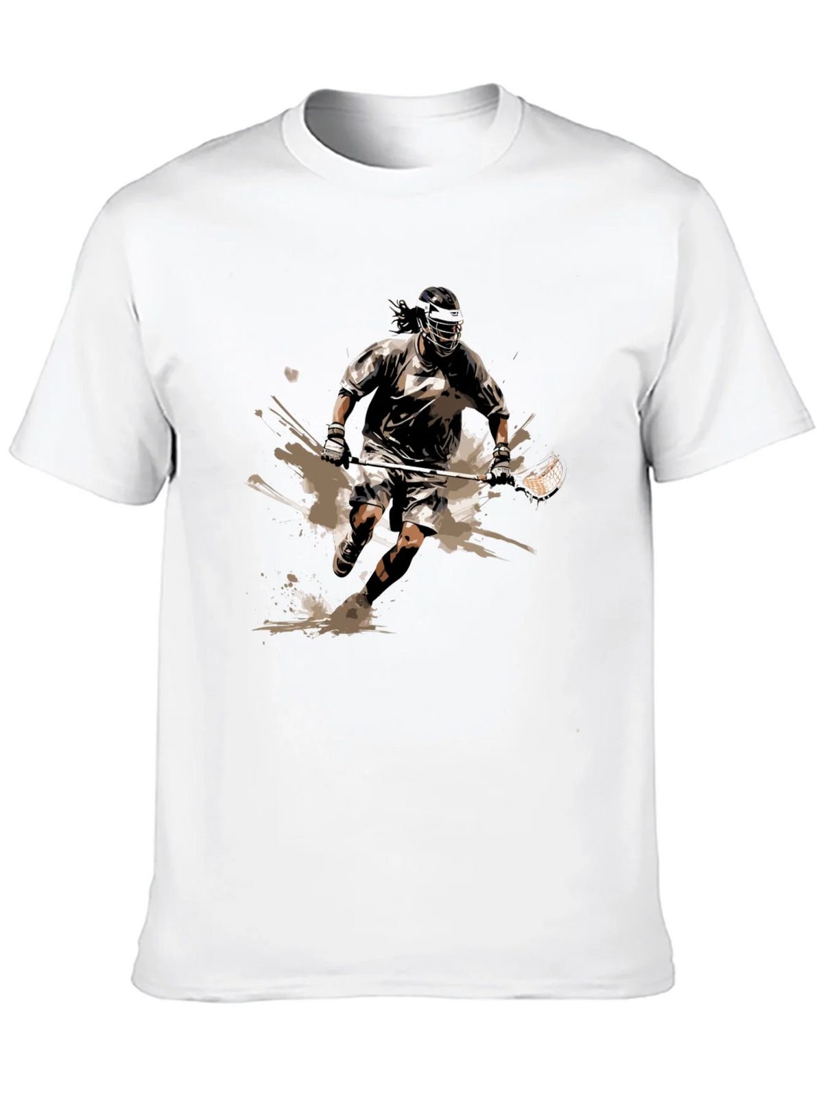 Lacrosse Player Graphic Tee - Black Cotton Comfort product image 12