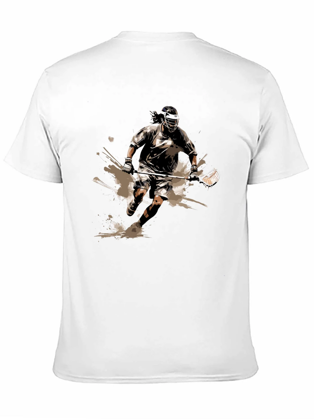 Lacrosse Player Graphic Tee - Black Cotton Comfort product image 2