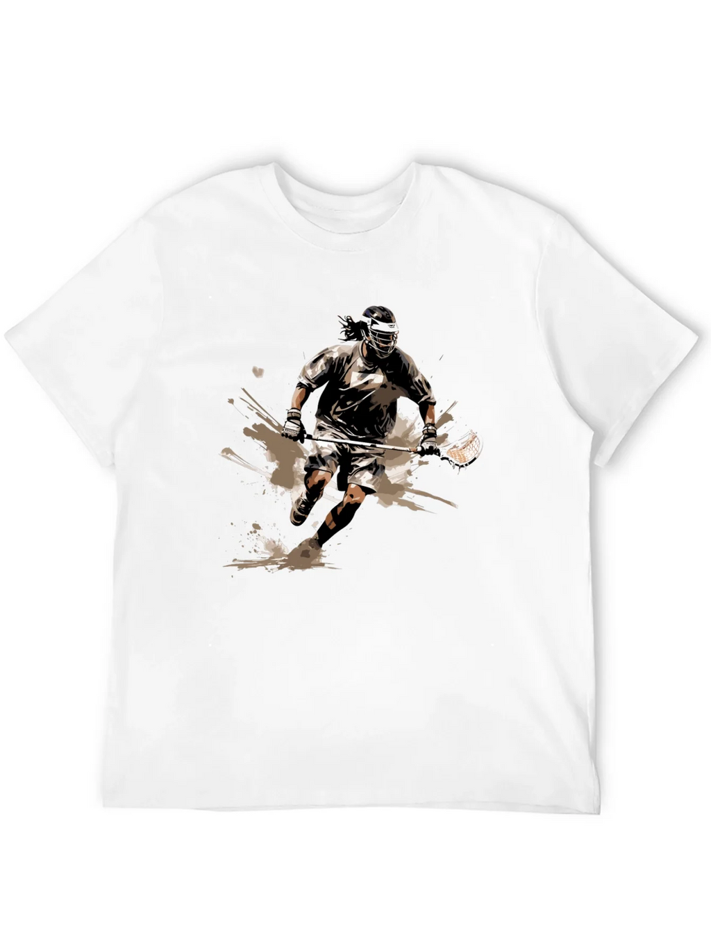 Lacrosse Player Graphic Tee - Black Cotton Comfort product image 3