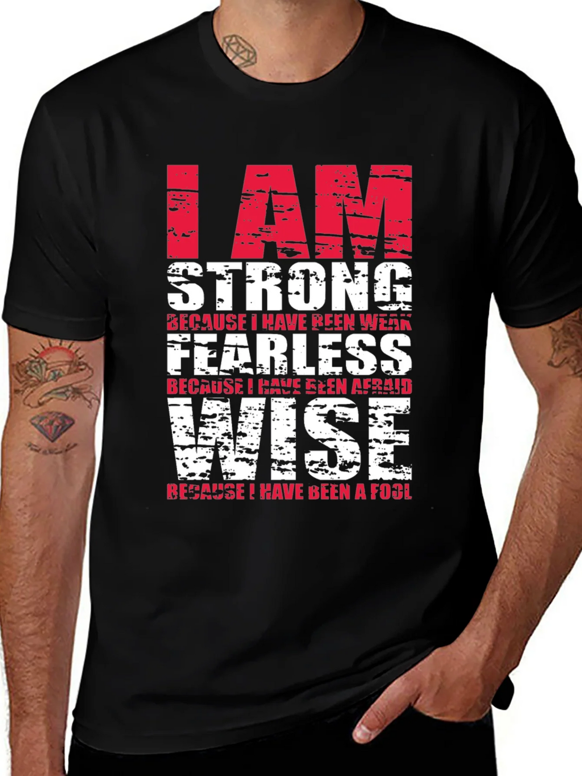 I Am Strong T-Shirt - Motivational Graphic Tee product image 1