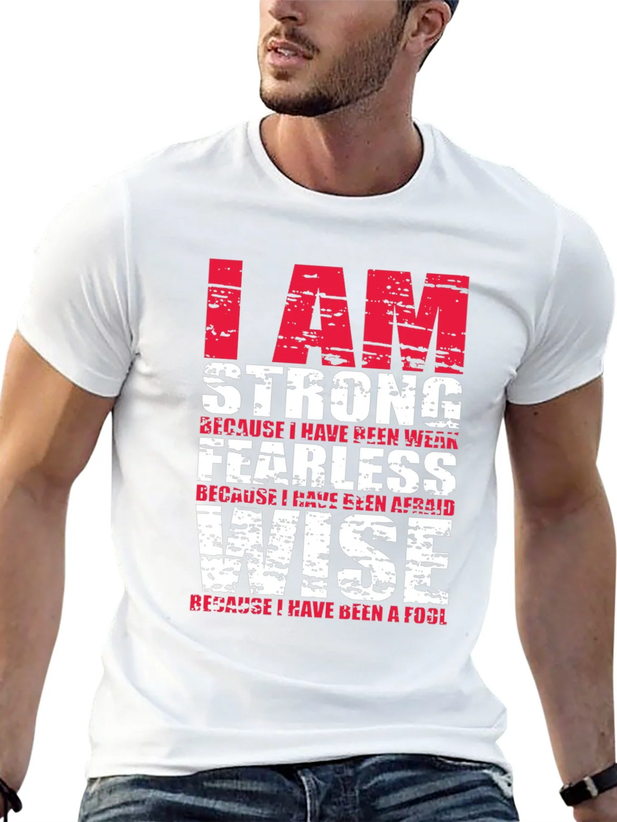 I Am Strong T-Shirt - Motivational Graphic Tee product image 4