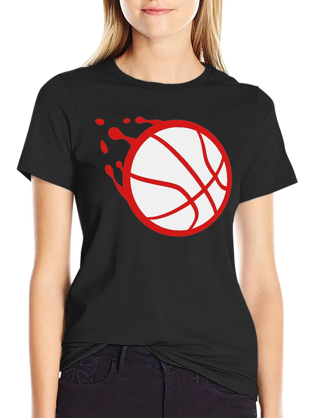 Basketball Splash Graphic Tee - Black product image 5