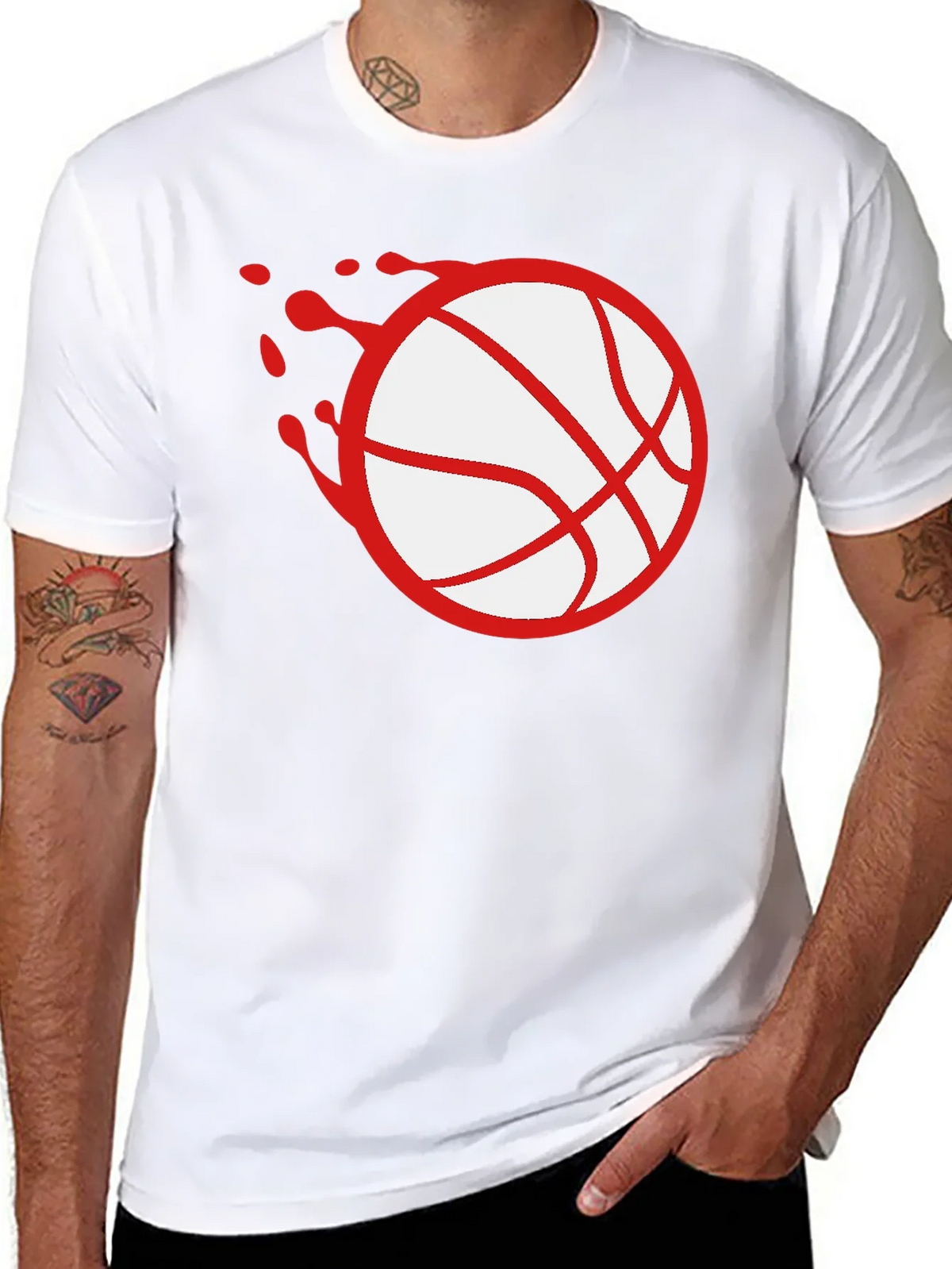Basketball Splash Graphic Tee - Black product image 10